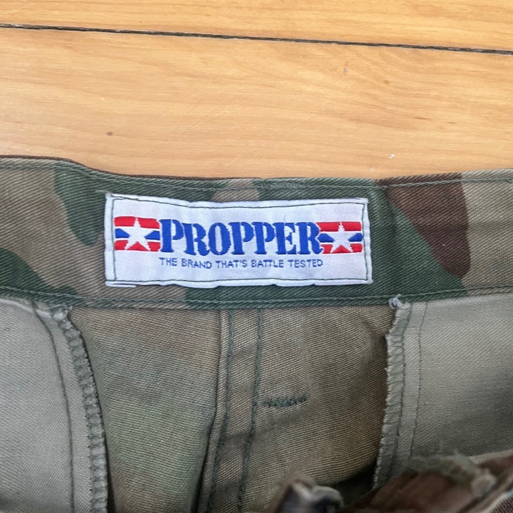 Propper Woodland Camo Cargo Pants Small Regular Military Tactical Green Brown - Picture 2 of 8